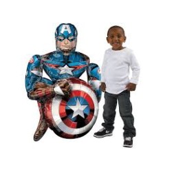 BALLON METALLIQUE AIRWALKER MARVEL CAPTAIN AMERICA 99 CM