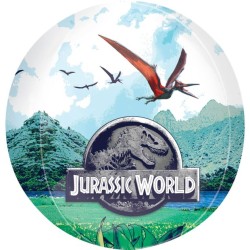 BALLON METALLIQUE ORBZ DINAUSAURE JURASSIC WORLD 38 X 40 CM 