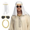SET SHEIK (CHAPEAU, LUNETTES, COLLIER)