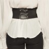 CORSET NOIR TYPE MEDIEVAL-PIRATE TAILLE M-L