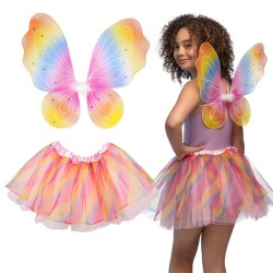 SET FEE ARC-EN-CIEL (AILES ET TUTU)