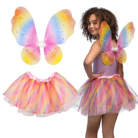 SET FEE ARC-EN-CIEL (AILES ET TUTU)