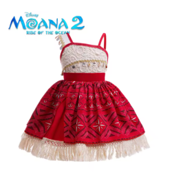 DEGUISEMENT PRINCESSE VAIANA OU MOANA ROBE FILM 2 TAILLE 140 CM