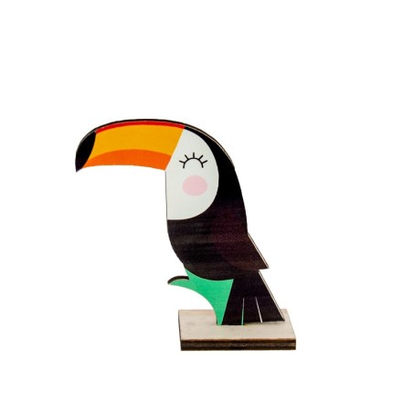 DECORATION DE TABLE TOUCAN 10 X 4 X 10 CM 