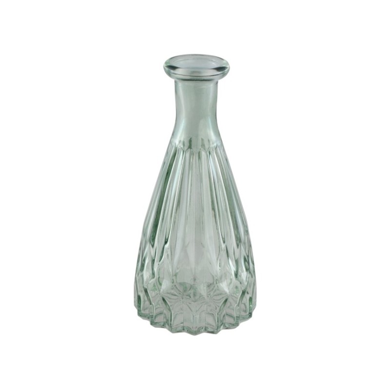 VASE ALEXANDRINE VERRE VERT SAUGE 6.8 CM X 14.5 CM 