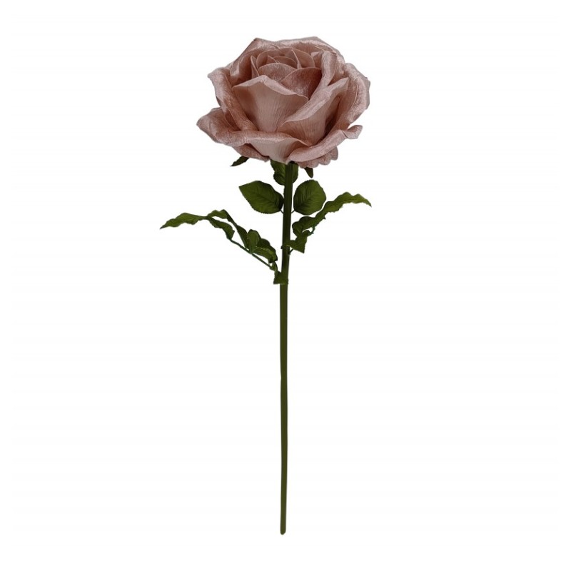 ROSE GEANTE VELOURS ROSE POUDRE 28 CM X 28 X 108 CM ROSE GEANTE VELOURS ROSE POUDRE 28 CM X 28 X 108 CM