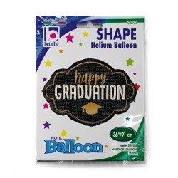 BALLON METALLIQUE HAPPY CONGRATULATION LAUREAT 91 CM 