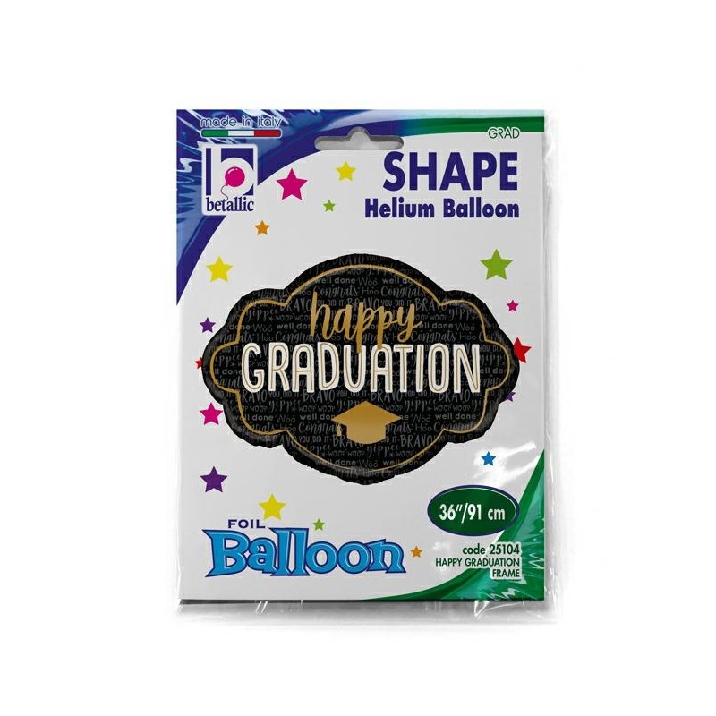 BALLON METALLIQUE HAPPY CONGRATULATION LAUREAT 91 CM BALLON METALLIQUE HAPPY CONGRATULATION LAUREAT 91 CM