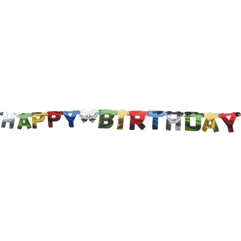 GUIRLANDE LETTRES HAPPY BIRTHDAY MULTICOLORE 1 m 50 GUIRLANDE LETTRES HAPPY BIRTHDAY MULTICOLORE 1 m 50
