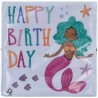 20 SERVIETTES PAPIER SIRENE MERMAID MAGIC 33 X 33 CM