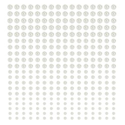 440 PERLES AUTOCOLLANTES BLANC BLANC NACRE 4 TAILLES