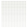 440 PERLES AUTOCOLLANTES BLANC BLANC NACRE 4 TAILLES