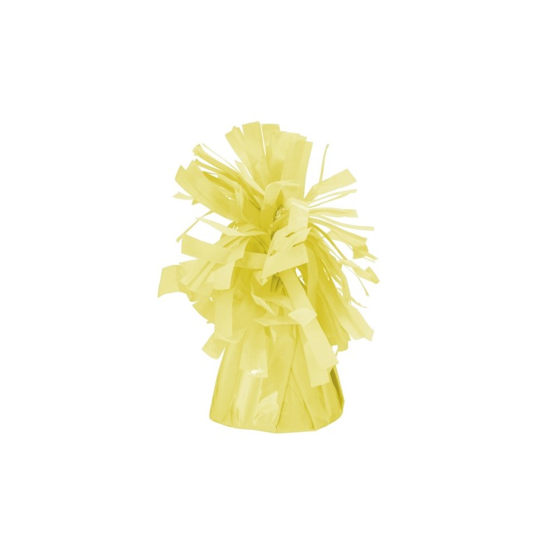 POIDS A BALLONS FRISE JAUNE PASTEL