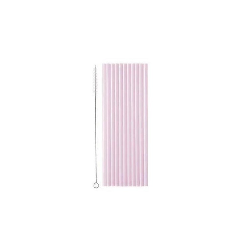 12 PAILLES EN PLATIQUE REUTILISABLE LILAS 23 CM 12 PAILLES EN PLATIQUE REUTILISABLE LILAS 23 CM