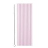 12 PAILLES EN PLATIQUE REUTILISABLE LILAS 23 CM