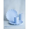 4 GOBELETS EN PLASTIQUE REUTILISABLE BLEU CIEL 220 ML
