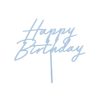TOP OU PIQUE GATEAU CAKE TOPPER HAPPY BIRTHDAY BLEU CIEL