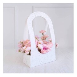 BOITE CADEAU FLOWER BOX BLANCHE ORNEMENTS