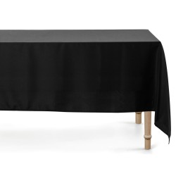 NAPPE EN TISSU NOIR 140 CM X 170 CM 
