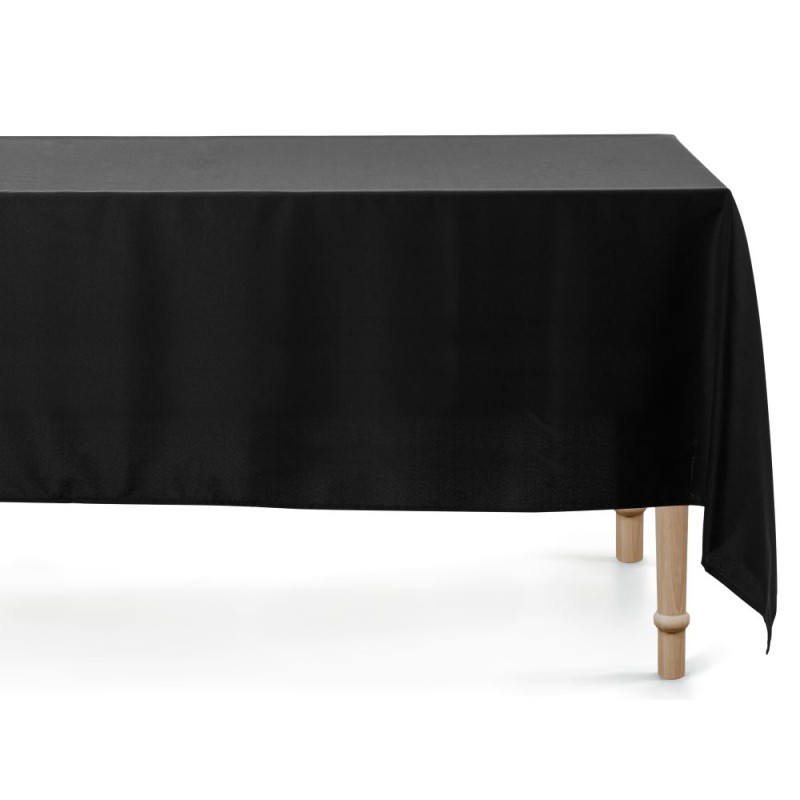 NAPPE EN TISSU NOIR 140 CM X 170 CM NAPPE EN TISSU NOIR 140 CM X 170 CM