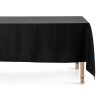 NAPPE EN TISSU NOIR 140 CM X 170 CM 