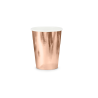 6 GOBELETS CARTON ROSE GOLD 220 ML