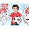 6 BALLONS LATEX 11" NOIR ET BLANC FOOT