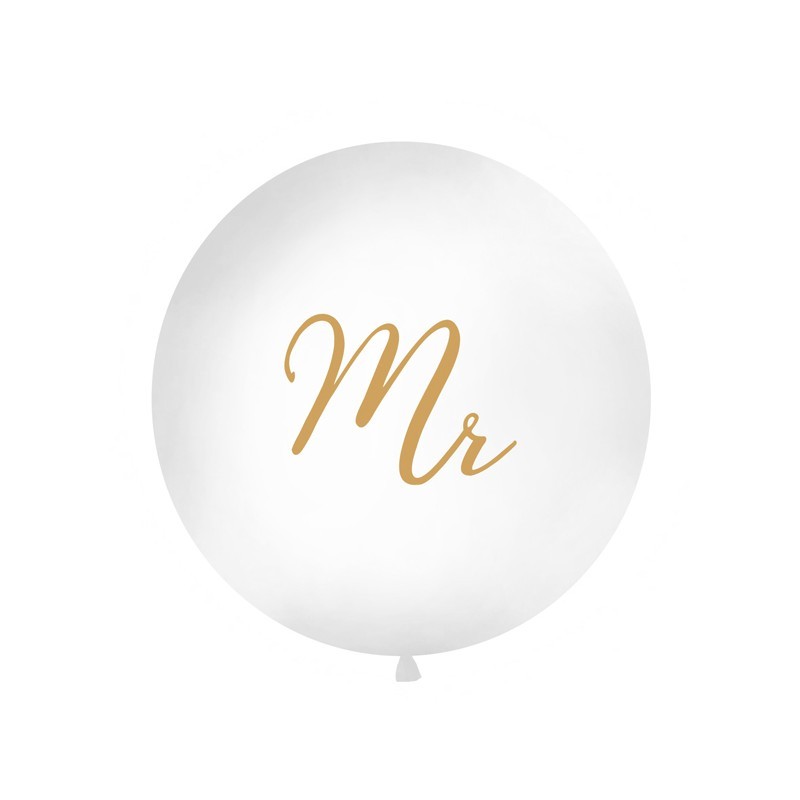 BALLON GEANT LATEX MARIAGE MR EN OR TAILLE DIAMETRE 1 M BALLON GEANT LATEX MARIAGE MR EN OR TAILLE DIAMETRE 1 M