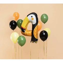 BALLONS CHIFFRES ANIMAUX 4 TOUCAN 90 CM