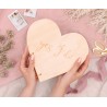 LIVRE D'OR COEUR EN BOIS YES I DO 40 PAGES 26.5 X 25 CM