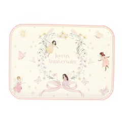 3 PLATEAUX FAIRY WORLD BLANC ET ROSE PASTEL 32 X 25.5 CM 