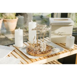 3 PLATEAUX GOLD'N AGE EFFET LIN ET OR 35 X 25.5 CM 