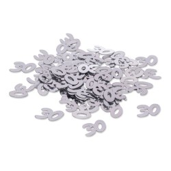 CONFETTIS DE TABLE PAPIER ARGENT 30 ARGENT 17G