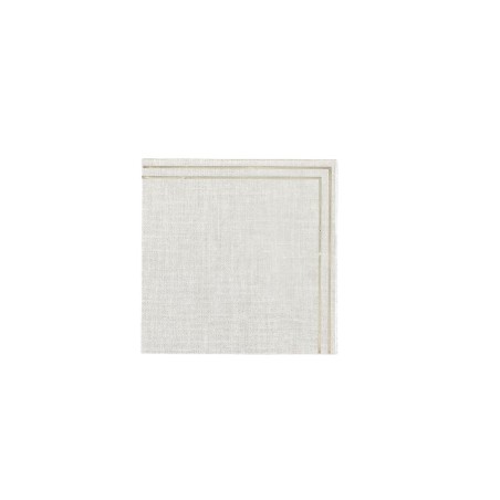 20 SERVIETTES COCKTAIL EFFIN LIN ET OR 24 X 24 CM 3 PLIS