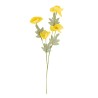 BRANCHE DE COQUELICOTS JAUNE ET VERT 52 X 15 CM 