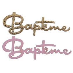 10 CONFETTIS BAPTEME OR ET ROSE