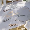 10 CONFETTIS BAPTEME OR ET BLANC