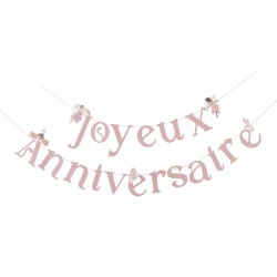 GUIRLANDE JOYEUX ANNIVERSAIRE FAIRY WORLD 200 CM 