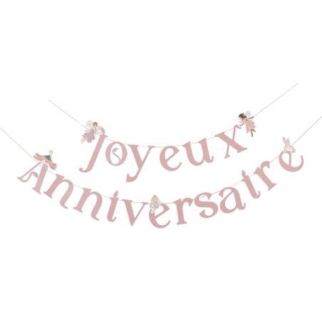 GUIRLANDE JOYEUX ANNIVERSAIRE FAIRY WORLD 200 CM 