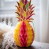 DECORATION ANANAS ROSE ET JAUNE 30 CM 