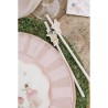 12 PAILLES FAIRY (FEE) WORLD  BLANC ET ROSE PASTEL