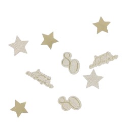 CONFETTIS GOLD'N AGE 80 OR ET LIN
