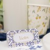10 MARQUES-PLACE DOLCE VITA BLEU ROI, BLANC ET OR  8 X 4 CM 