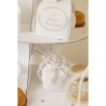 RUBAN FRANGES BLANC ET OR 1.5 CM X 5 M