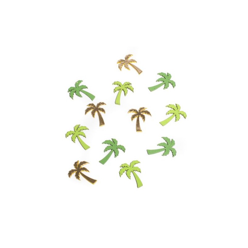 12 PALMIERS BOIS VERT ET OR 3 X 4 CM 12 PALMIERS BOIS VERT ET OR 3 X 4 CM