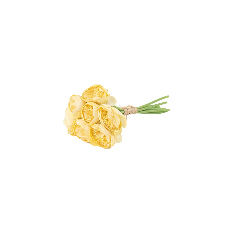 BOUQUET DE 7 RENONCULES JAUNE 25 X 15 CM BOUQUET DE 7 RENONCULES JAUNE 25 X 15 CM
