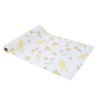 CHEMIN DE TABLE MIMOSA CITRONS E FEUILLAGES 28 CM X 5 M 