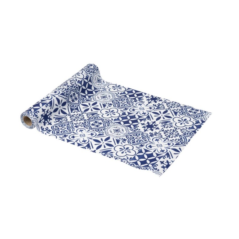 CHEMIN DE TABLE DOLCE VITA BLEU ROI ET BLANC 28 CM X 5 M CHEMIN DE TABLE DOLCE VITA BLEU ROI ET BLANC 28 CM X 5 M