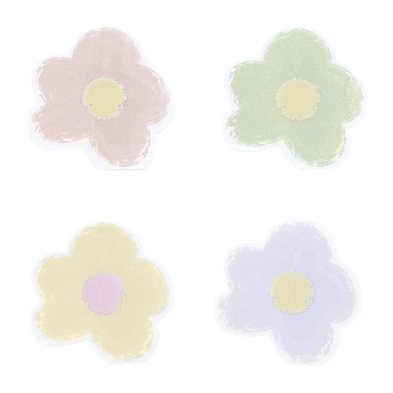 20 SERVIETTES COCKTAIL FLEURS 4 COLORIS ASSORTIS 26 X 26 CM 3 PLIS 20 SERVIETTES COCKTAIL FLEURS 4 COLORIS ASSORTIS 26 X 26 CM 3 PLIS