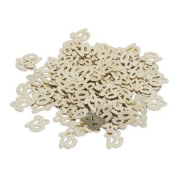 CONFETTIS DE TABLE PAPIER ARGENT 18 OR 17G
